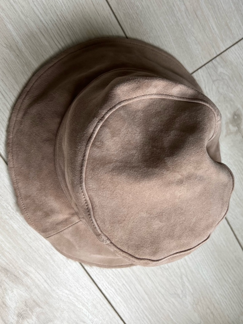 Ralph Lauren Suede Bucket Hat in Light Brown